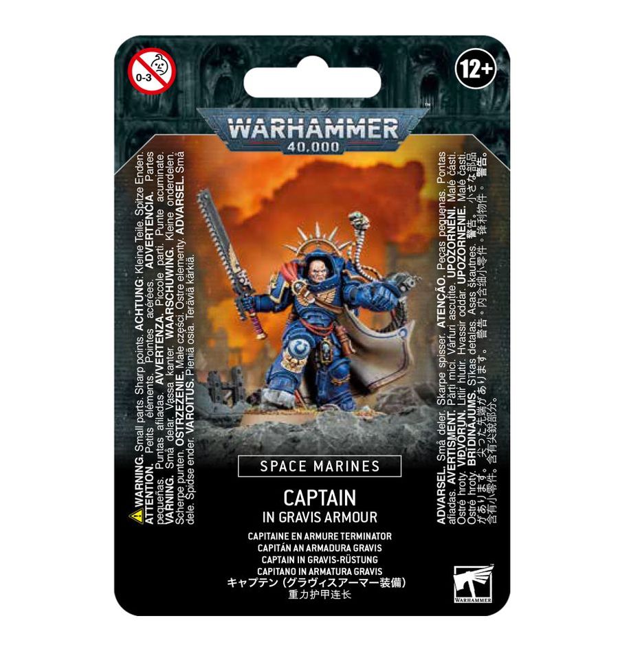 Captain in Gravis Armour - Space Marines - WH40K