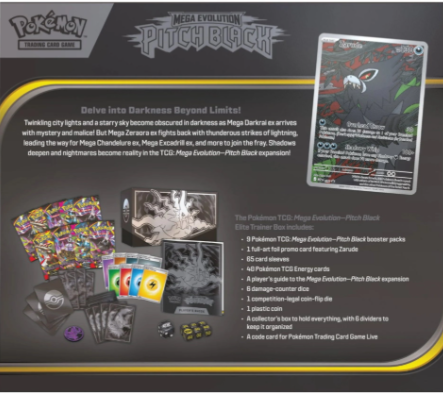 Mega Evolution - Pitch Black Elite Trainer Box - Pokemon