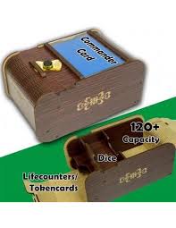 Wooden deck box for commander