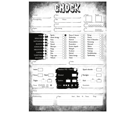 Chock - Rollformulärsblock - Åter Från Graven