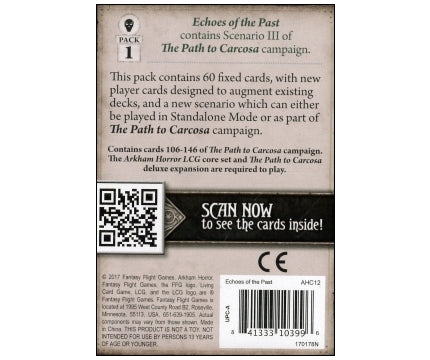 Echoes of the Past - Mythos Pack (EXP) - Arkham Horror - The Card Game