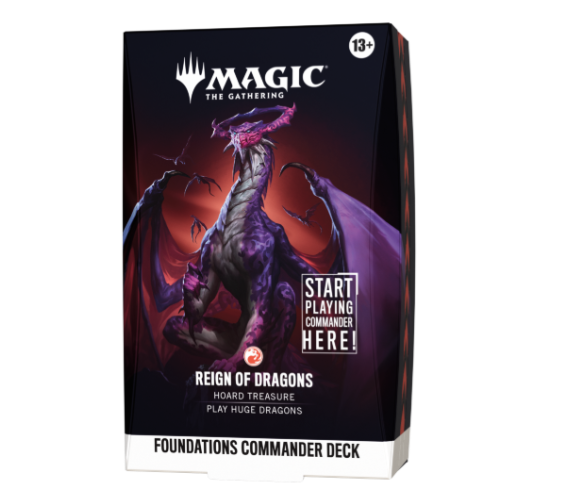 Reign of Dragons - Foundations Commander Deck - MTG - Start playing commander
