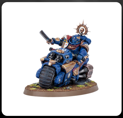 Captain on Bike - Space Marines - WH40K