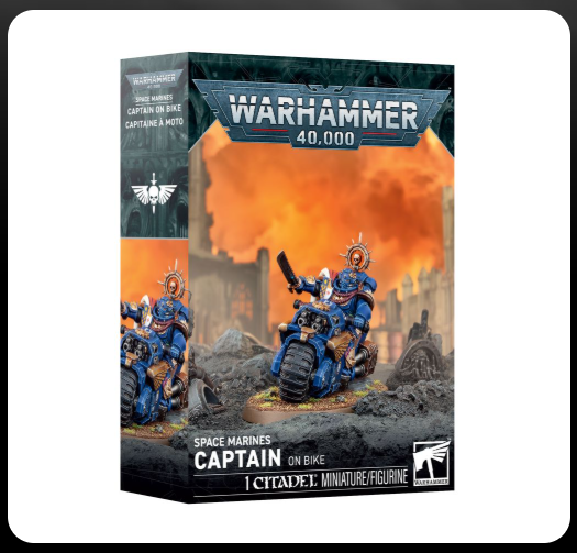 Captain on Bike - Space Marines - WH40K